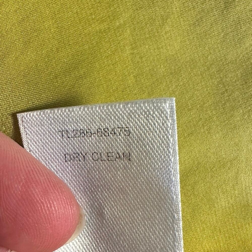 Pendleton Golden Yellow Silk Button Front Trench … - image 6